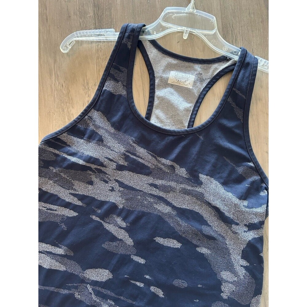Athleta Tie Dye Camo Tank Top Women's Size Large Nylon Blend Seamless